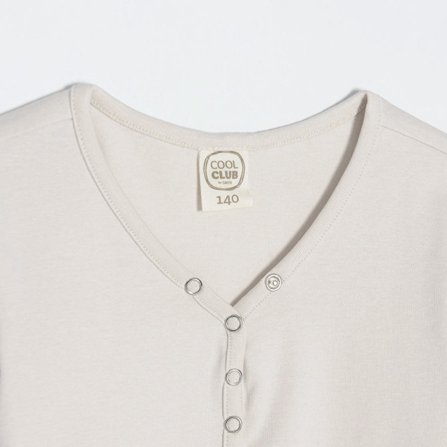 Блуза с дълъг ръкав, цвят: Екрю