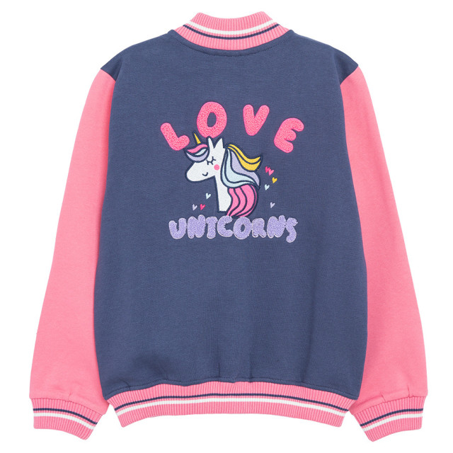 Блуза с дълъг ръкав, цвят: Морско син