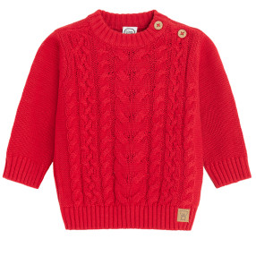 Пуловер, цвят: Червен