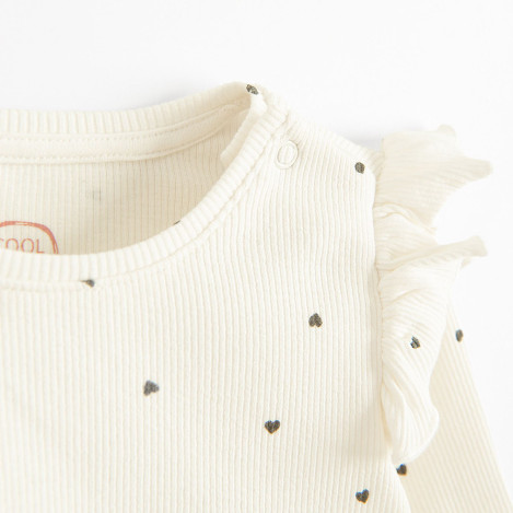 Блуза с дълъг ръкав, цвят: Бял