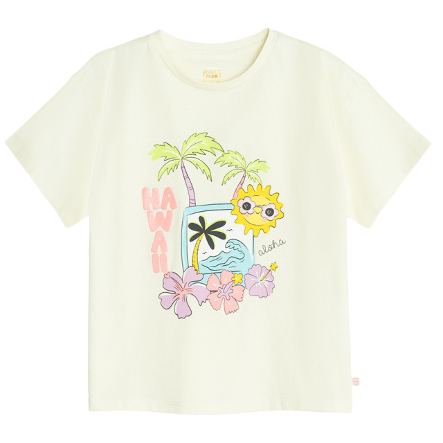 Тениска с къс ръкав, цвят: Жълт