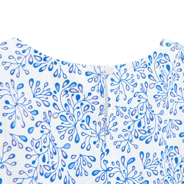 Рокля с къс ръкав, цвят: Бял