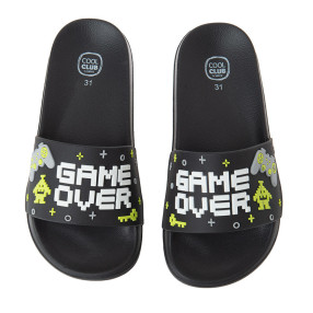 Плажни чехли, цвят: Черен