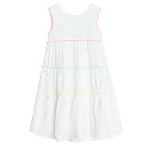 Рокля без ръкав, цвят: Бял