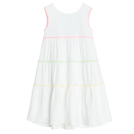 Рокля без ръкав, цвят: Бял