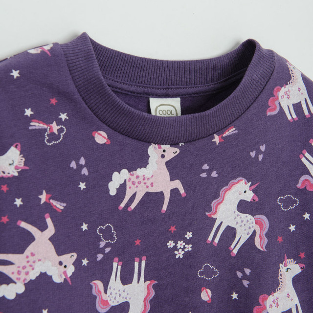 Блуза с дълъг ръкав, цвят: Тъмно виолетово