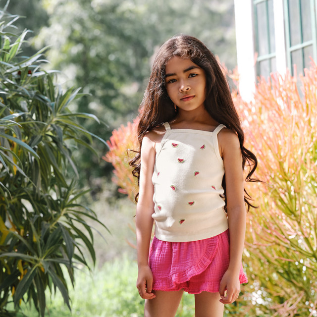 Тениска без ръкав, цвят: Бял