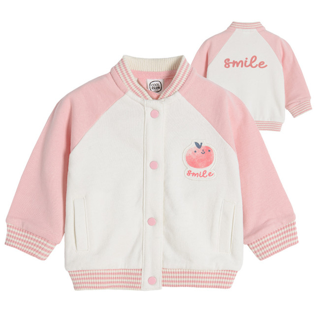 Блуза с дълъг ръкав, цвят: Розов