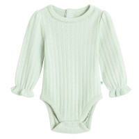 Боди с дълъг ръкав, цвят: Зелен