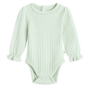 Боди с дълъг ръкав, цвят: Зелен
