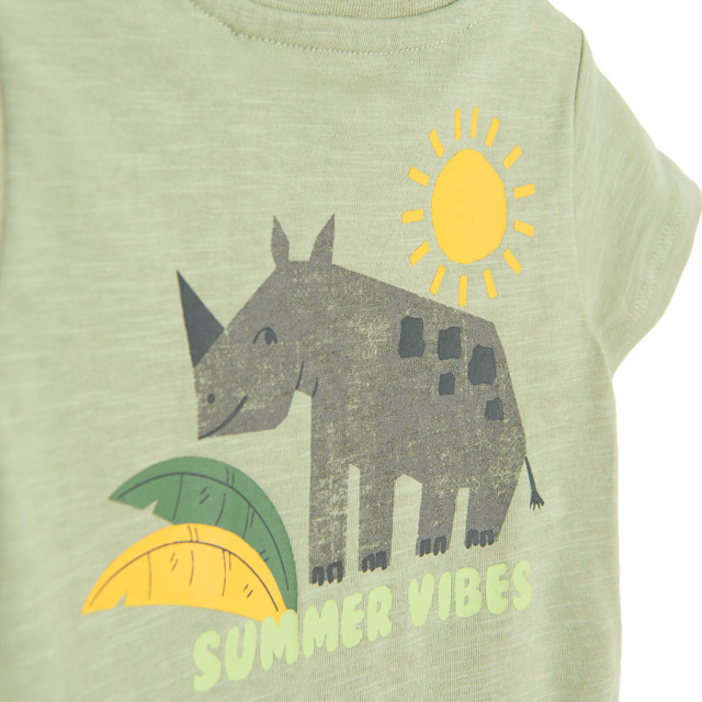 Боди с къс ръкав, цвят: Зелен