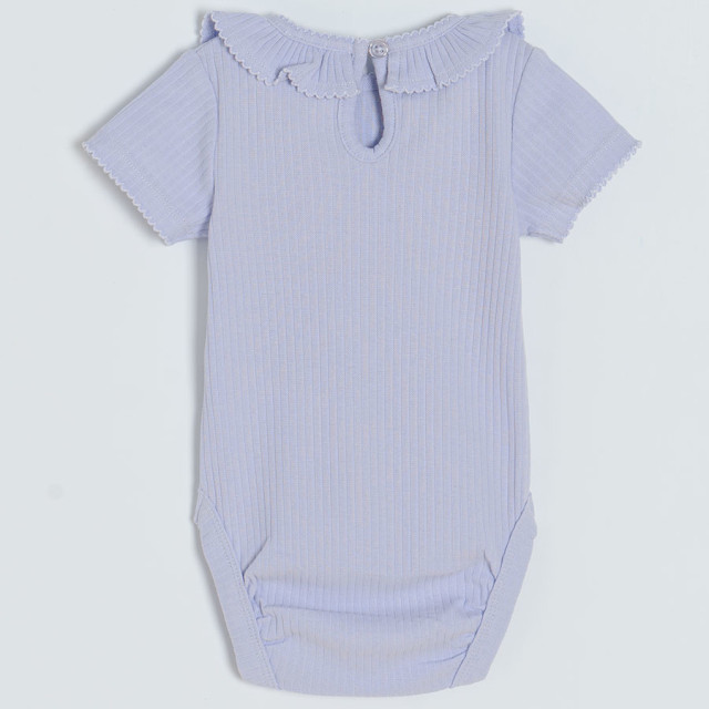 Боди с къс ръкав, цвят: Светло виолетов