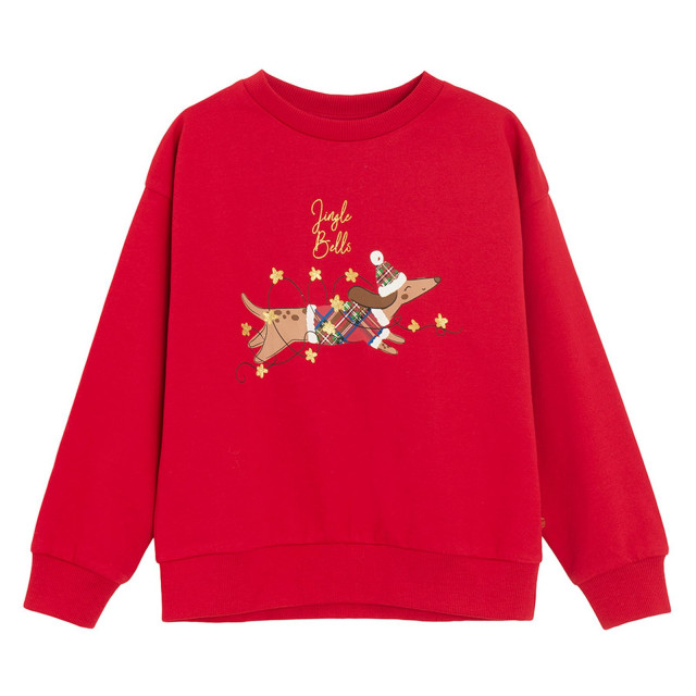 Блуза с дълъг ръкав, цвят: Червен