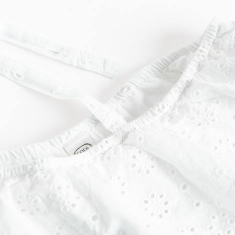 Рокля без ръкав, цвят: Бял