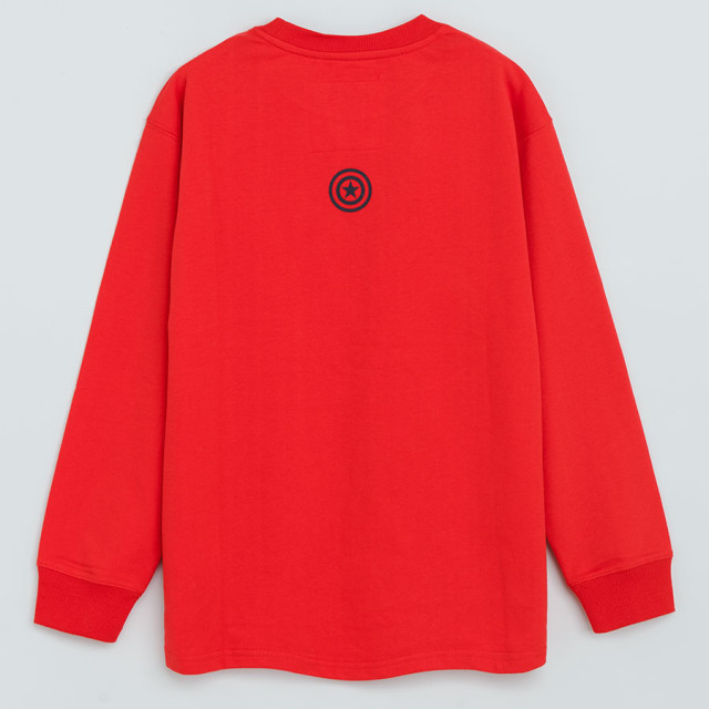 Блуза с дълъг ръкав MARVEL, цвят: Червен