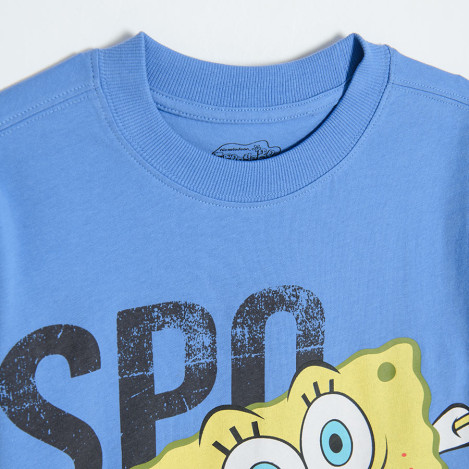 Блуза с дълъг ръкав SPONGEBOB, цвят: Син
