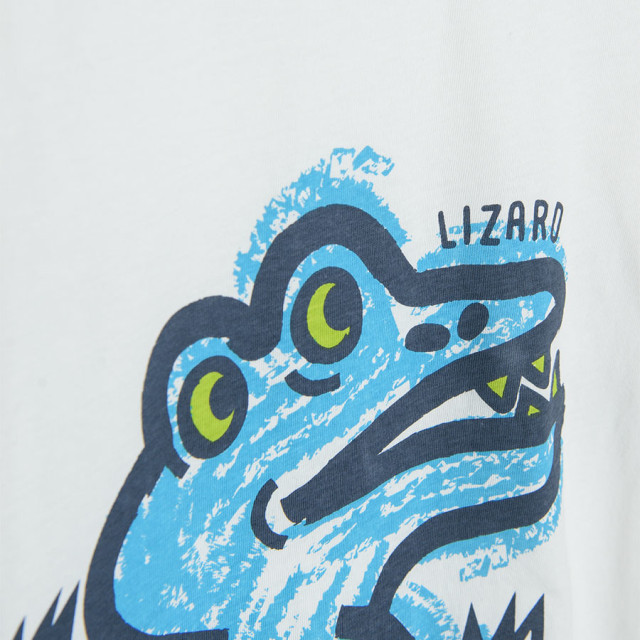 Тениска с къс ръкав, цвят: Кремав