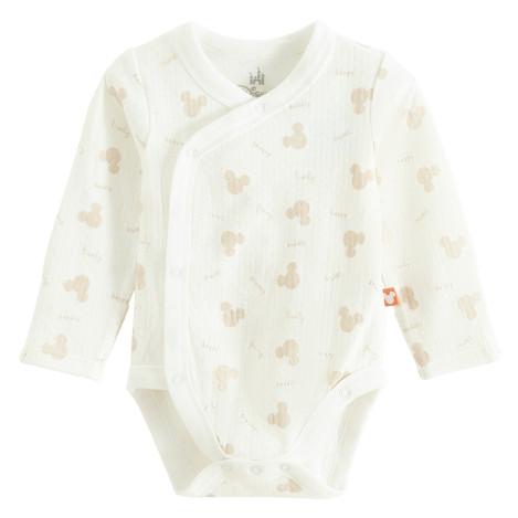 Боди с дълъг ръкав 2бр. MICKEY & FRIENDS, цвят: Кремав