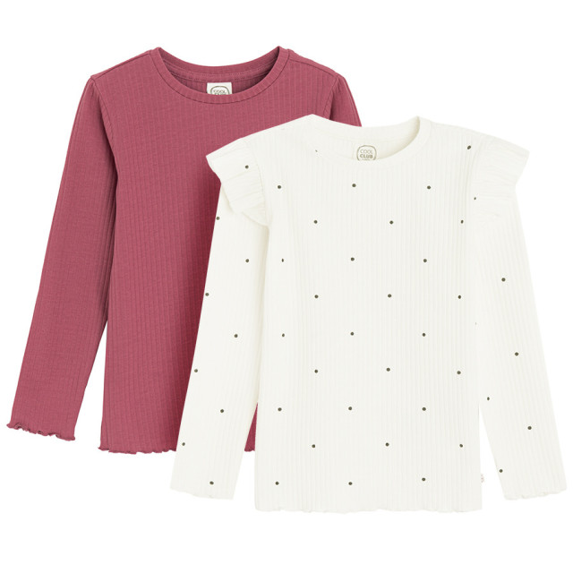 Блуза с дълъг ръкав 2бр., цвят: Микс