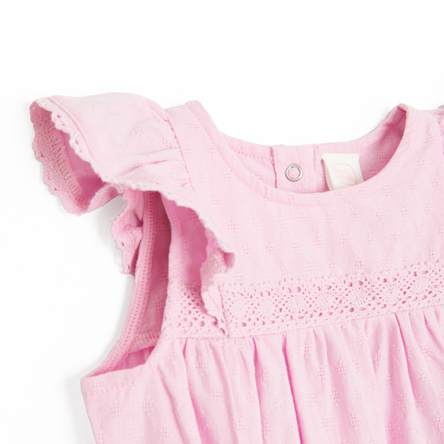 Боди с къс ръкав, цвят: Розов