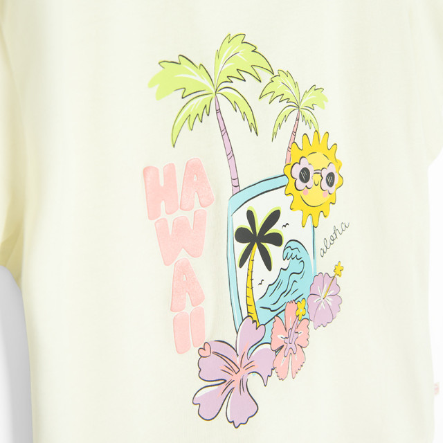 Тениска с къс ръкав, цвят: Жълт