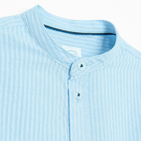 Риза с дълъг ръкав, цвят: Син