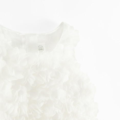 Рокля без ръкав, цвят: Бял