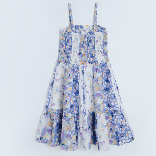 Рокля без ръкав, цвят: Кремав