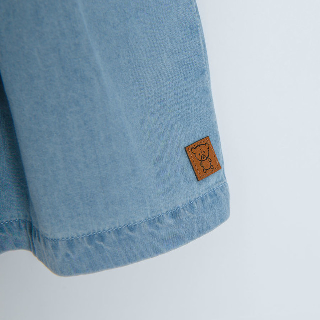 Рокля с къс ръкав, цвят: Деним