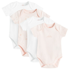 Боди с къс ръкав 4бр., цвят: Микс