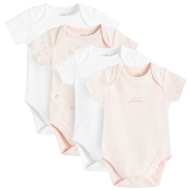 Боди с къс ръкав 4бр., цвят: Микс