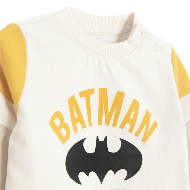 Блуза с дълъг ръкав BATMAN, цвят: Бял