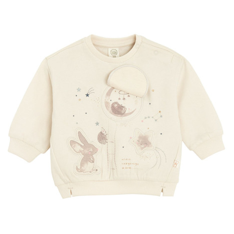 Блуза с дълъг ръкав, цвят: Бежов