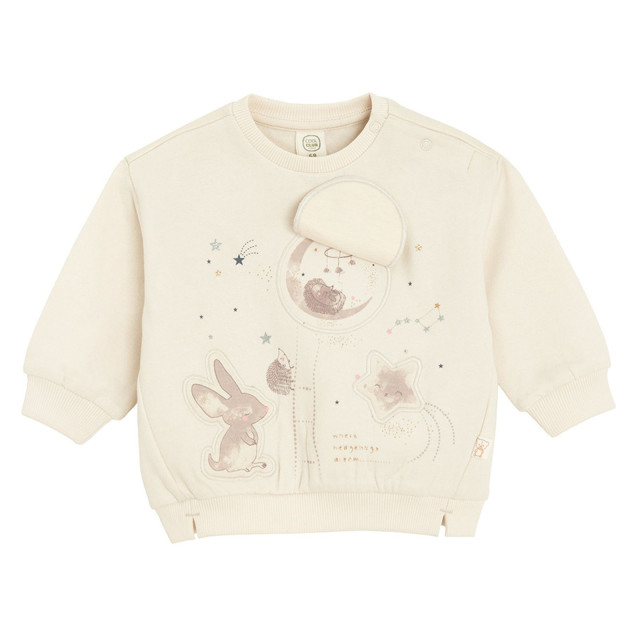 Блуза с дълъг ръкав, цвят: Бежов