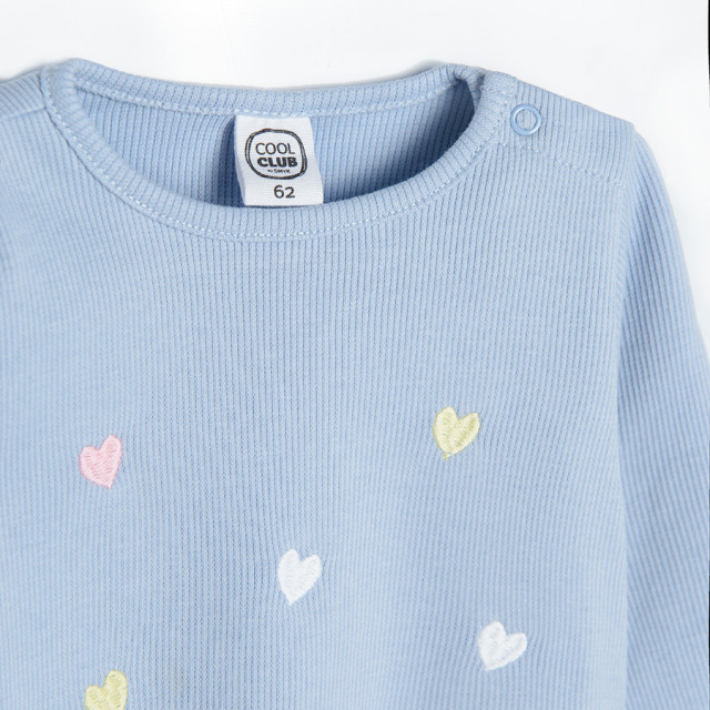 Тениска с дълъг ръкав, цвят: Светло син