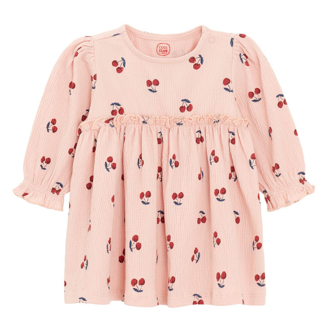 Рокля с дълъг ръкав, цвят: Розов