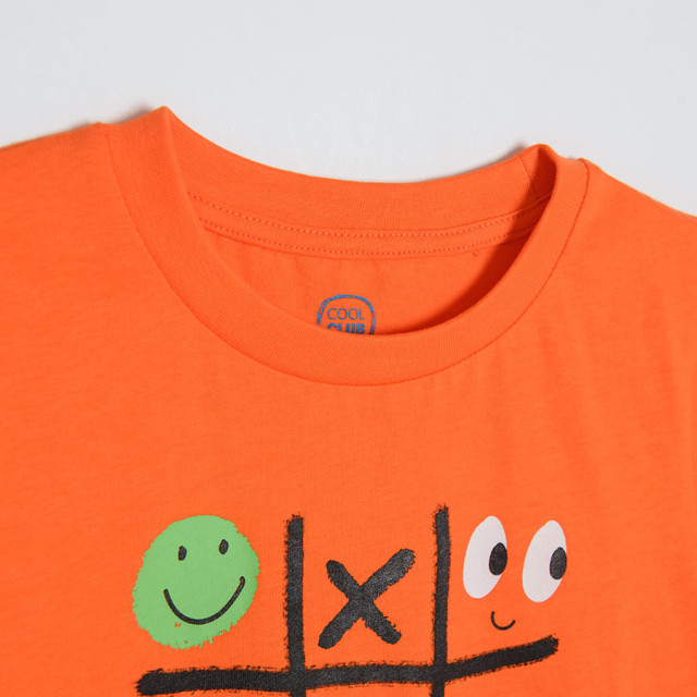Тениска с къс ръкав, цвят: Оранжев