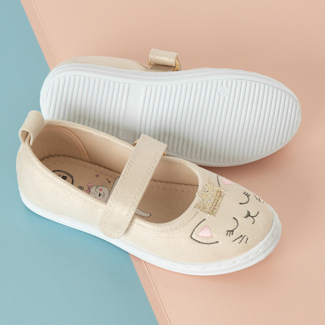 Пантофи, цвят: Бежов