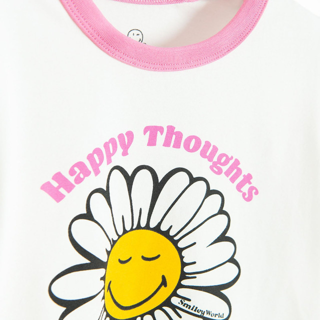 Тениска с къс ръкав SMILEY, цвят: Бял