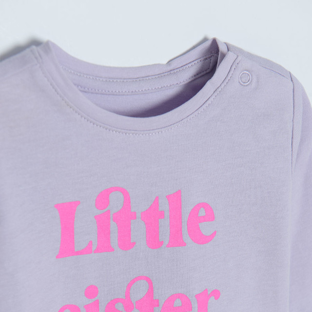 Блуза с дълъг ръкав, цвят: Светло виолетов