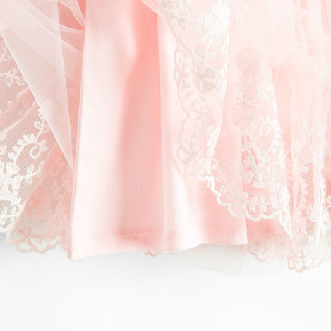 Рокля с дълъг ръкав, цвят: Розов