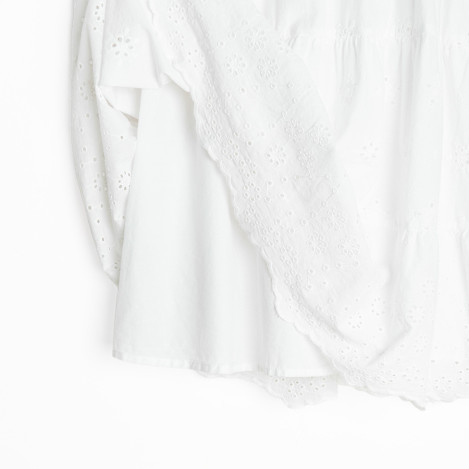 Рокля без ръкав, цвят: Бял