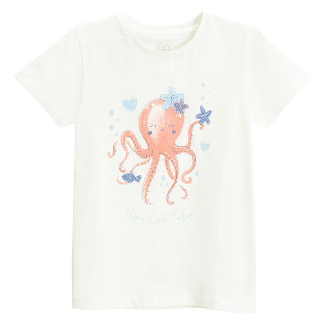 Тениска с къс ръкав, цвят: Бял