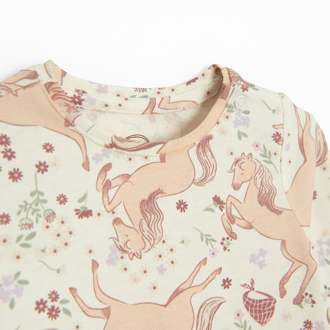 Тениска с дълъг ръкав, цвят: Бял