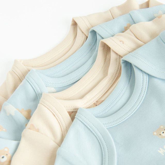 Боди с дълъг ръкав 4бр., цвят: Микс