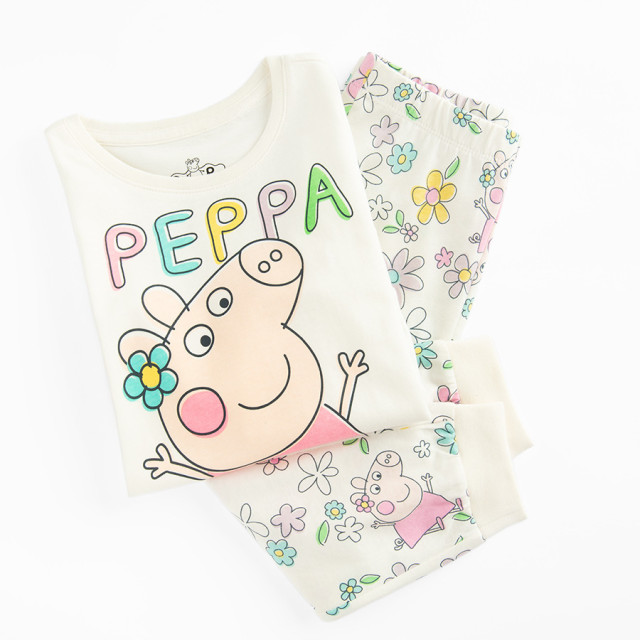 Пижама PEPPA PIG, цвят: Кремав