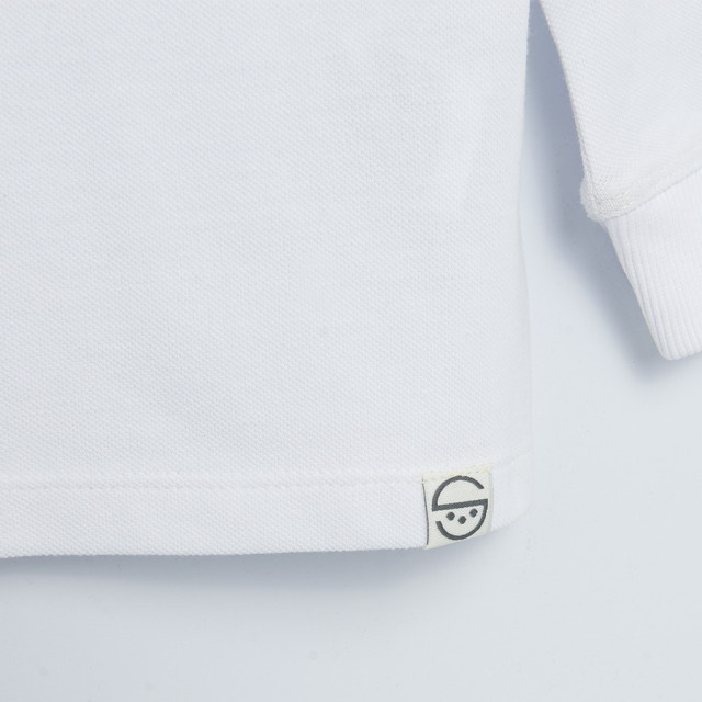 Тениска ПОЛО с дълъг ръкав, цвят: Бял