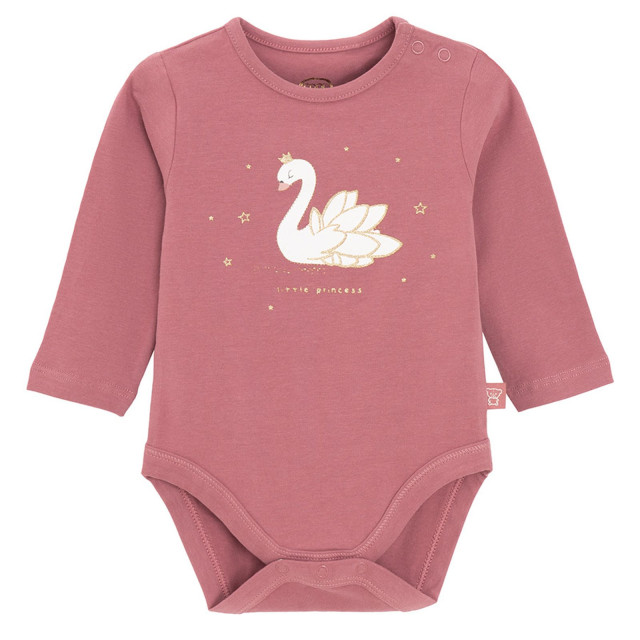 Боди с дълъг ръкав, цвят: Кафяв