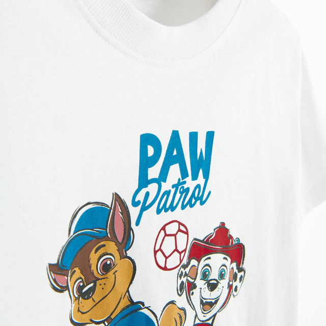 Тениска с къс ръкав PAW PATROL, цвят: Бял