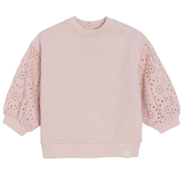 Блуза с дълъг ръкав, цвят: Светло розов